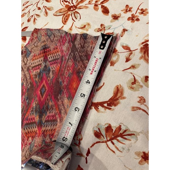 WESTON DRESS SIZE SMALL SOUTHWEST MULTI COLOR PRINT ALINE SHORT SLEEVE - Picture 6 of 8